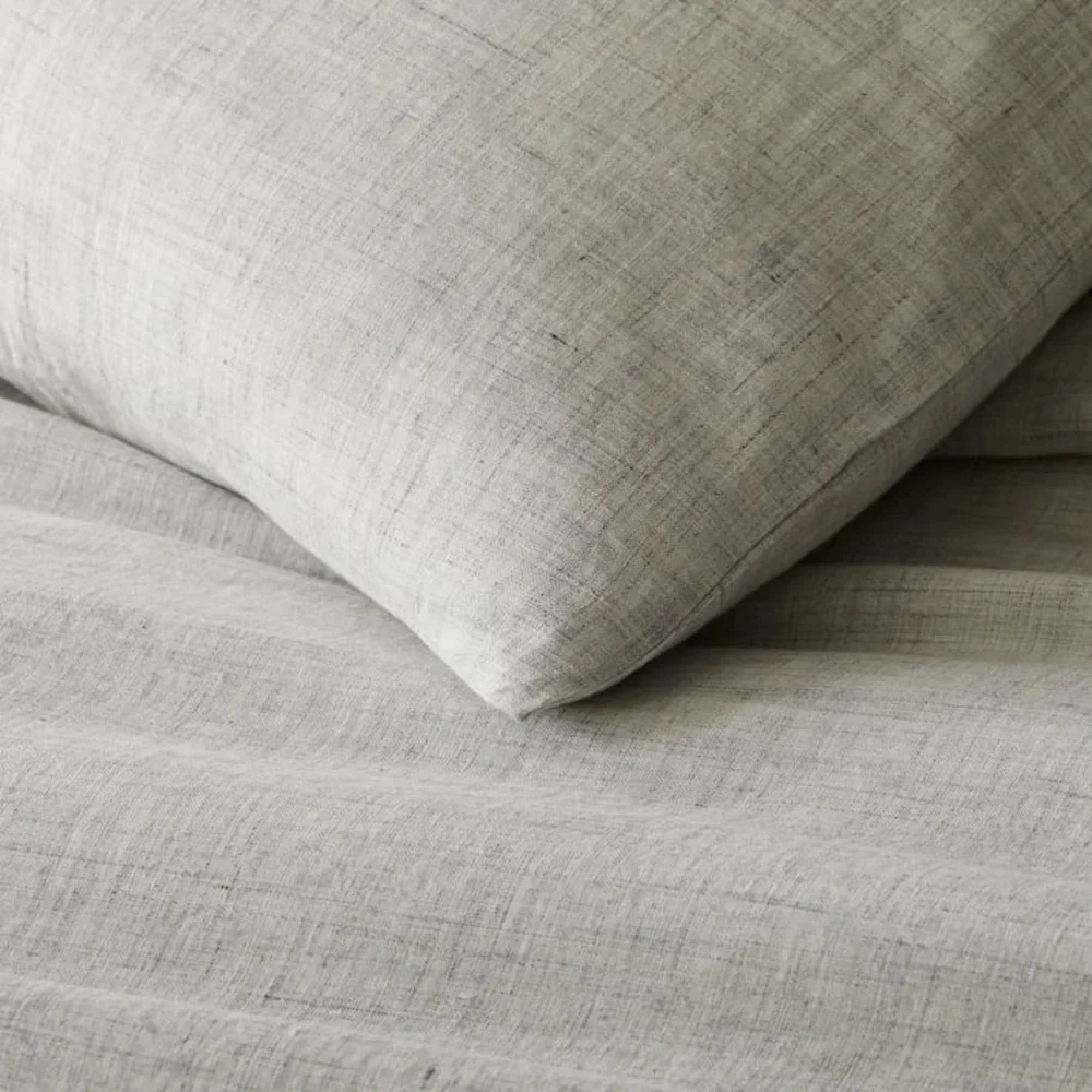 WEST ELM GREY LINEN Pillowcase